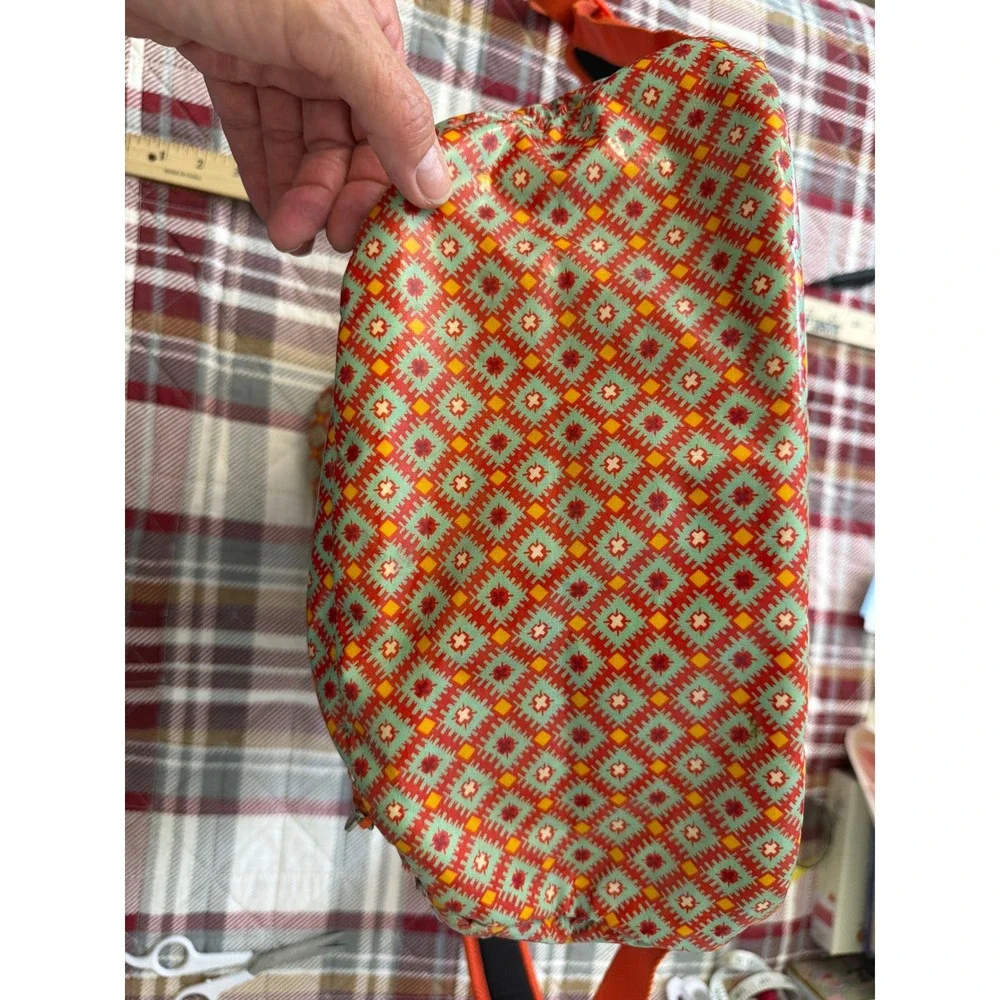 Vera Bradley Frill Lylas Backpack Paprika Retired Orange, Floral, Aztec. School
